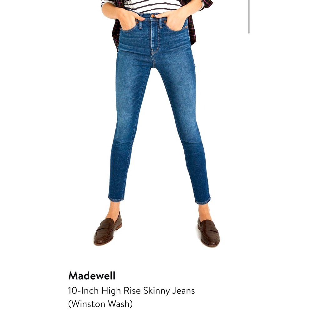 Madewell 10” High-rise skinny jeans (Winston Wash), sz 31